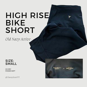 Old Navy Women's High-Waisted Powersoft Biker Shorts - 8-Inch Inseam - Size S